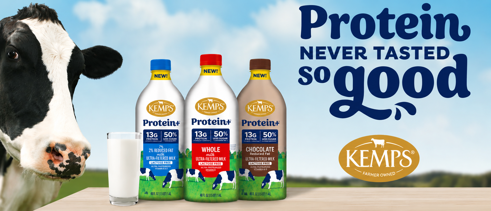 KEMPS® INTRODUCES KEMPS PROTEIN+ MILK WITH MORE PROTEIN AND LESS SUGAR