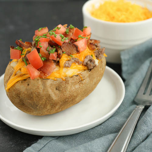 Bacon Cheeseburger Twice-Baked Potatoes