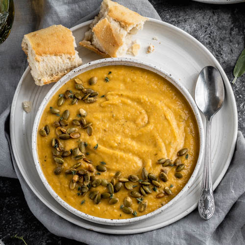 Roasted Acorn Squash Soup